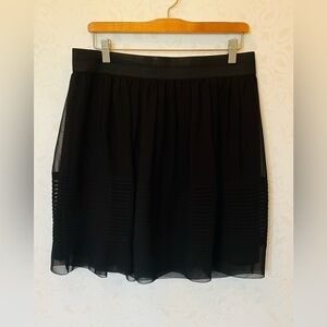 Ann Taylor Black A-Line Mini Skirt, Size 10